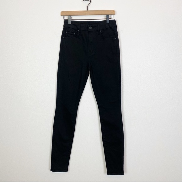 New! Mother The High Waisted Looker Skimp In Lasting Impression Black Jeans - Picture 5 of 8